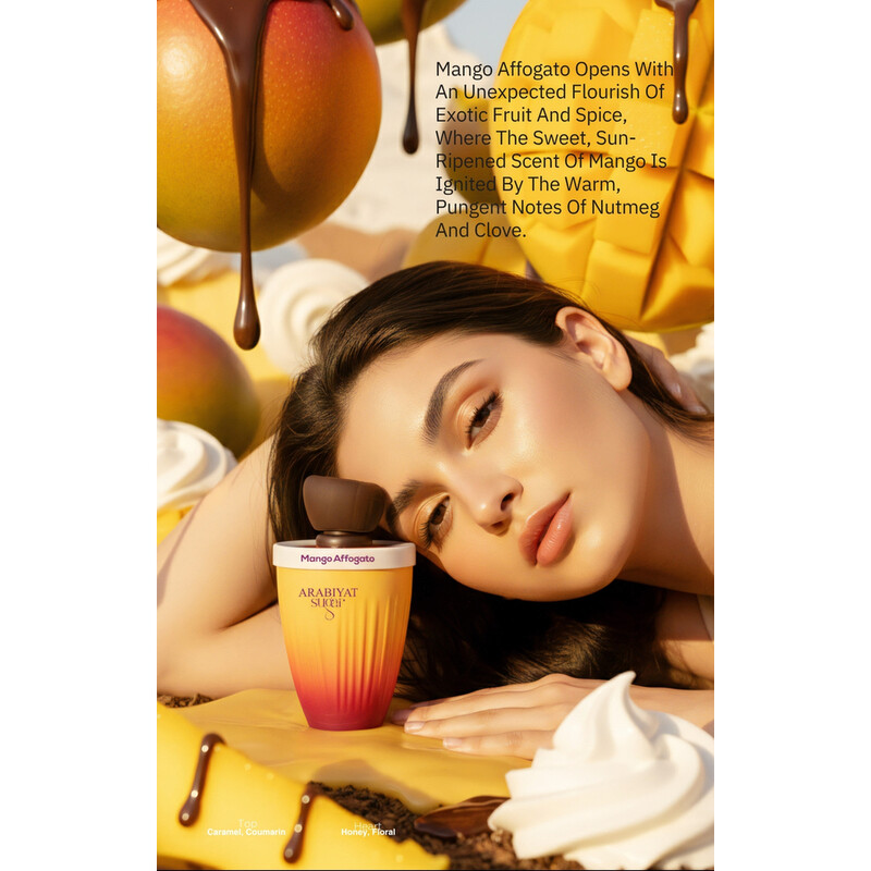Arabiyat Sugar Unisex Mango Affogato EDP Spray 3.4 oz Fragrances  6290361916896 - Fragrances, Mango Affogato - Jomashop