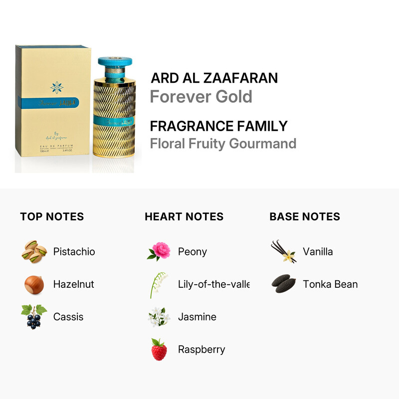 Ard Al Zaafaran Men's Forever Gold EDP Spray 3.4 oz Fragrances