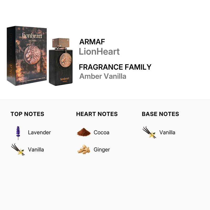 Armaf Ladies LionHeart EDP Spray 3.4 oz Fragrances 6294015196467