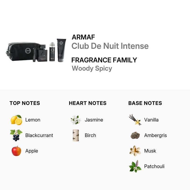 Armaf Men's Club De Nuit Intense Extrait De Parfum Gift Set