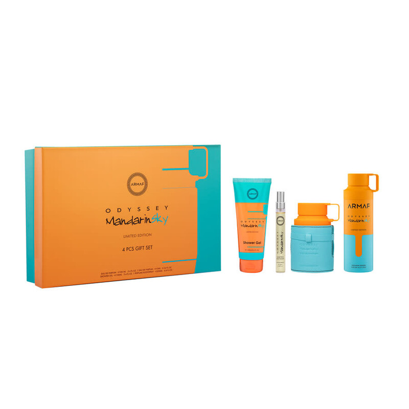 Armaf Men's Mandarin Sky Odyssey Mandarin Sky Multi-Color 4pcs Gift Set Fragrances 6295199815151