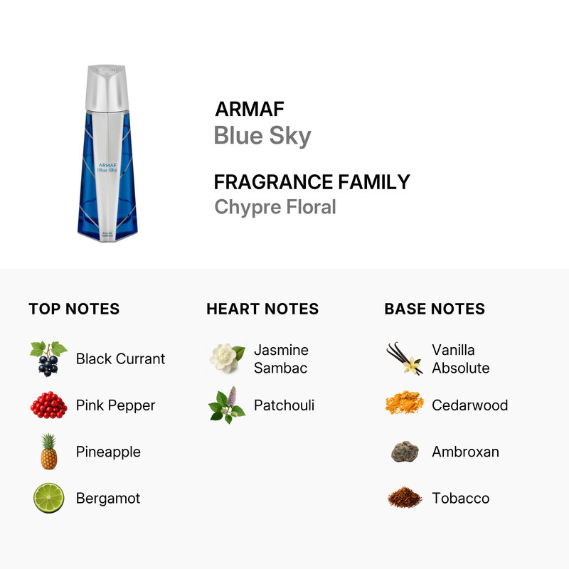 Armaf Unisex Blue Sky EDP Spray 3.4 oz Fragrances 6294015197693
