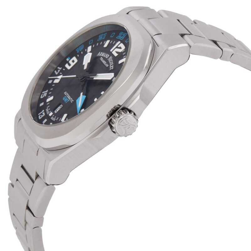 Armand Nicolet JH9 GMT Automatic Black Dial Men's Watch A663HAA-NZ