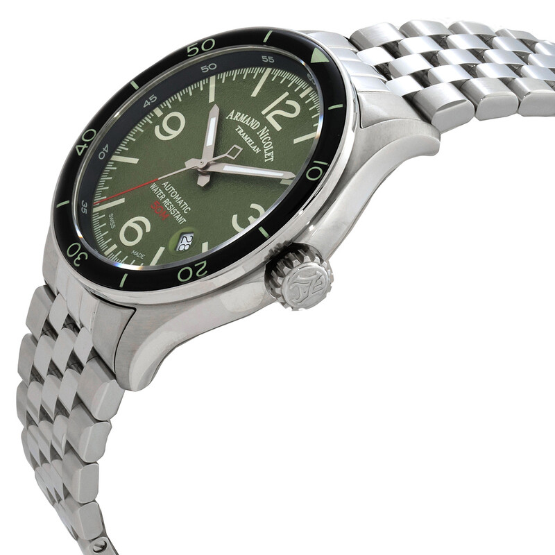 Armand Nicolet M2H Automatic Green Dial Men's Watch A740HNA-VR