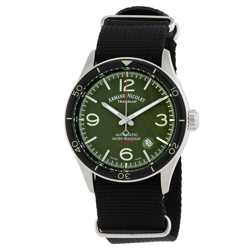 Armand Nicolet M2H Automatic Green Dial Men's Watch A740HNA-VR
