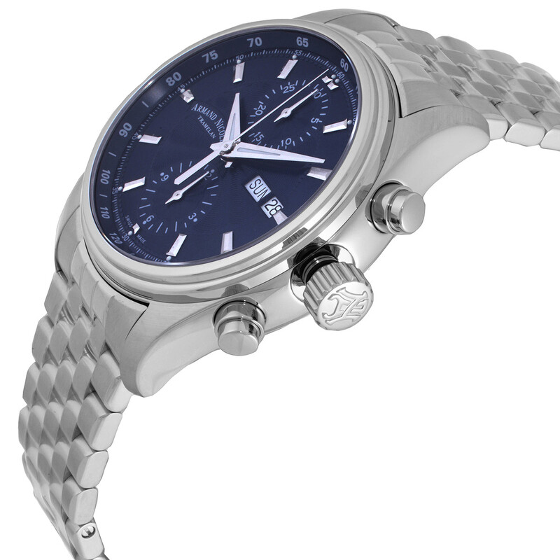 Armand Nicolet MH2 Chronograph Automatic Blue Dial Men's Watch
