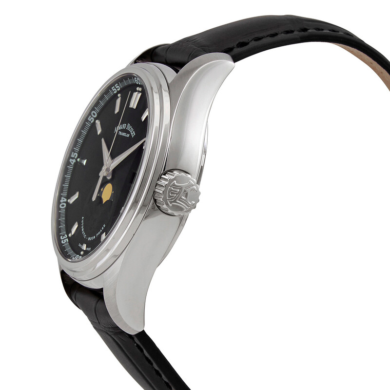 Armand Nicolet MH2 Moonphase Automatic Black Dial Men's Watch