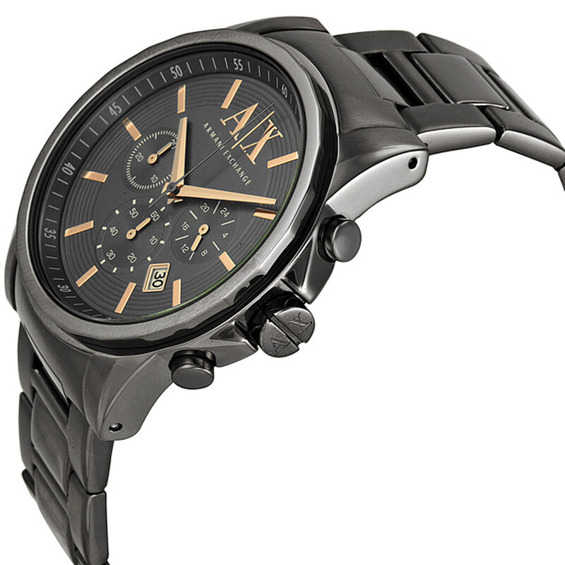 Armani Exchange Armani AX Exchange Chronograph Grey Dial Gunmetal