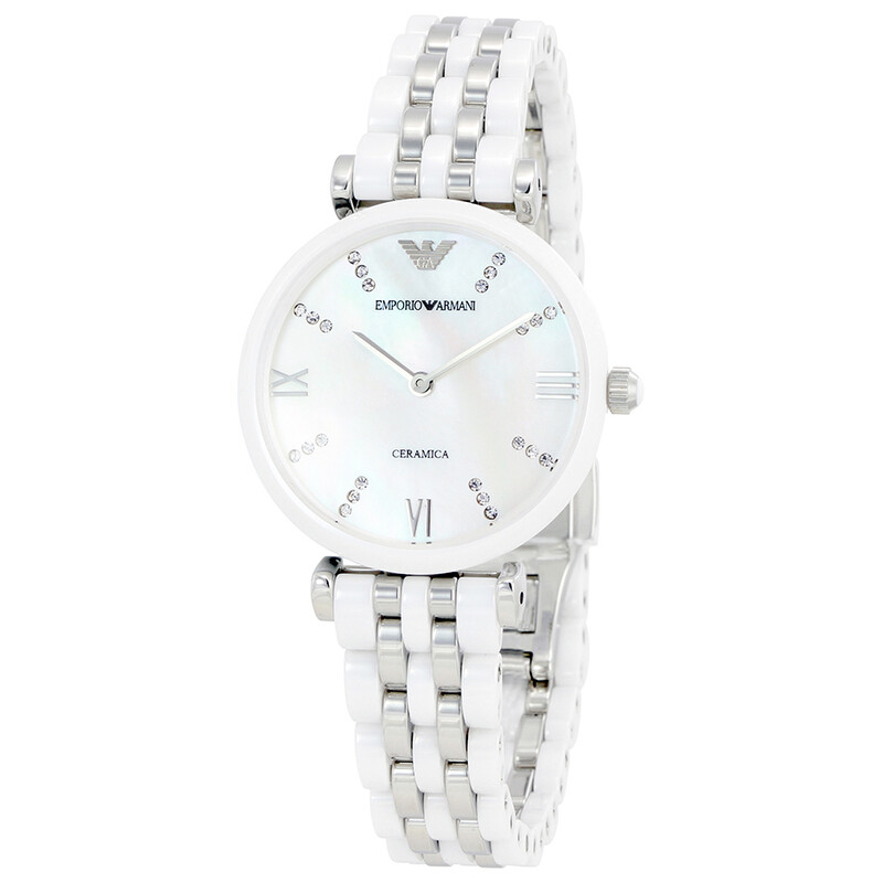 Emporio Armani Armani Ceramica Mother of Pearl Dial Ladies  display picture 2