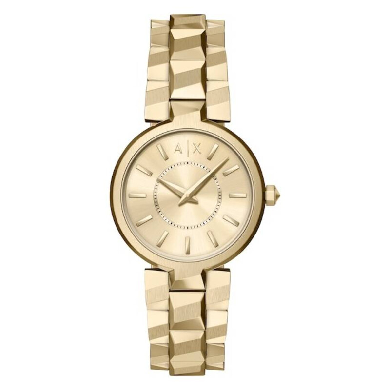 ARMANI　レディース　腕時計 Armani Exchange Audora Quartz Gold Dial Ladies Watch AX4407