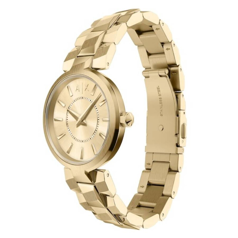 Armani Exchange Audora Quartz Gold Dial Ladies Watch AX4407