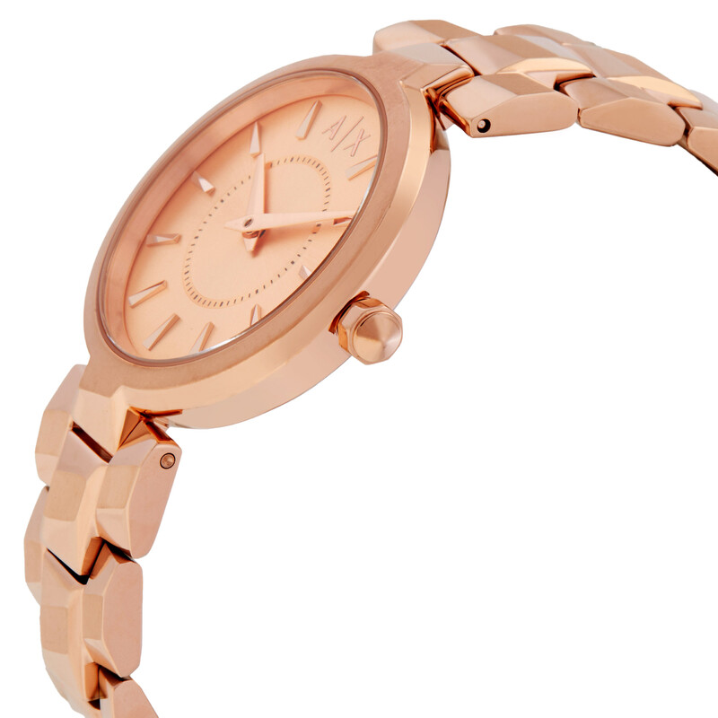 Armani Exchange Audora Quartz Rose Gold Dial Ladies Watch  display picture 1