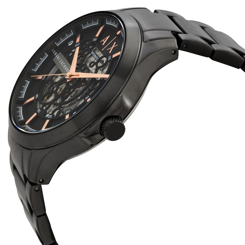NWT Armani Exchange Automatic Black Dial Men\'s Watch Amazon.com: Armani Exchange A|X Men main image 3