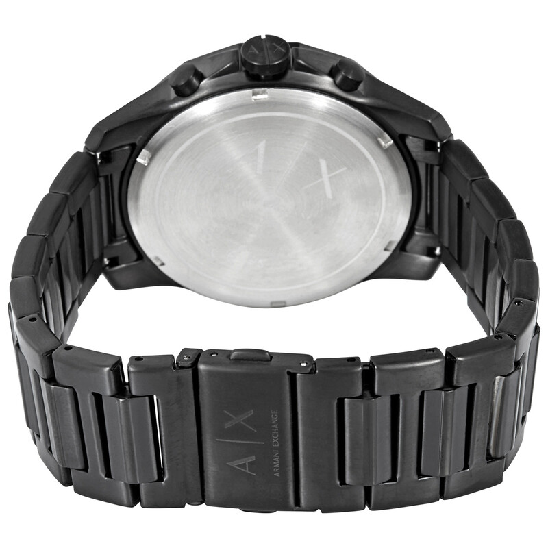 Armani Exchange Banks Chronograph Quartz Black Dial Men