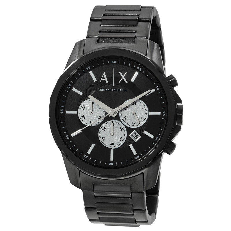 Armani Exchange Banks Chronograph Quartz Black Dial Men's Watch