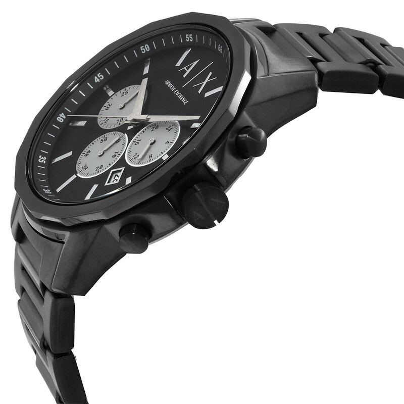 Armani Exchange Banks Chronograph Quartz Black Dial Men's Watch