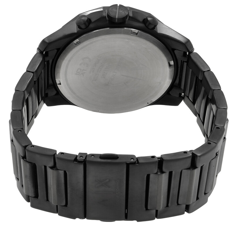 Armani Exchange Banks Chronograph Quartz Black Dial Men