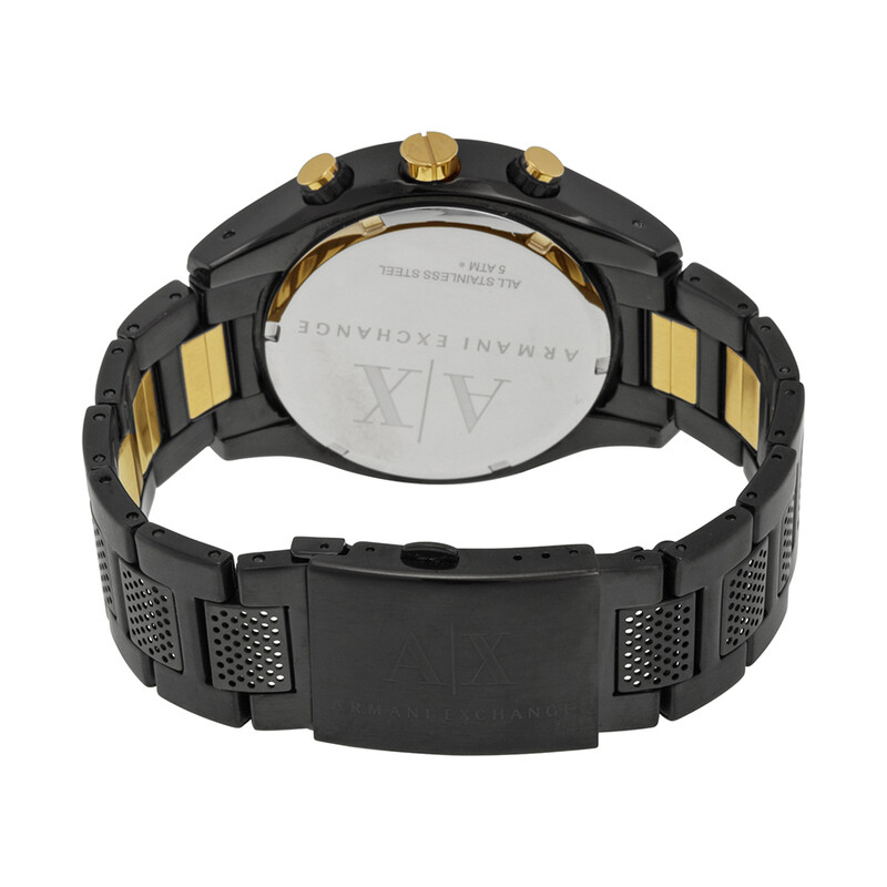Armani Exchange Chronograph Black Dial Men's Watch AX1604 723763217149 ...