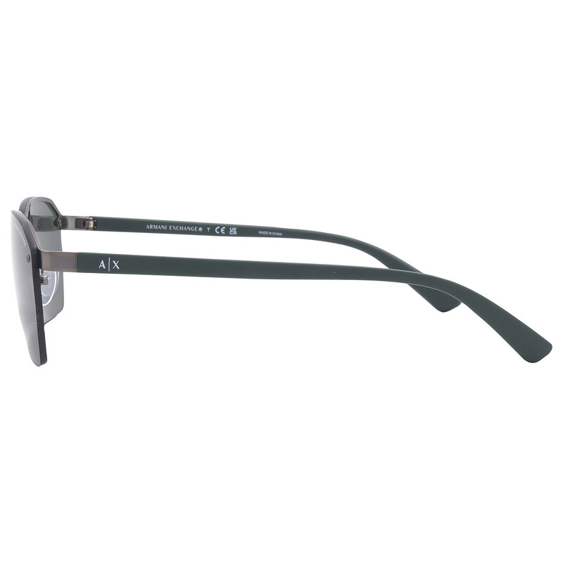 Armani Exchange Dark Green Irregular Men's Sunglasses AX2048S