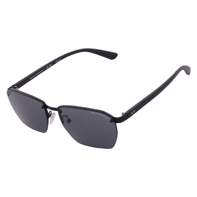 Armani Exchange Dark Grey Pilot Men's Sunglasses AX2048S 600087 59