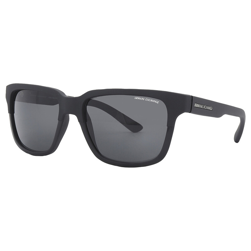 Armani Exchange Grey Square Unisex Sunglasses AX4026S 812287 56