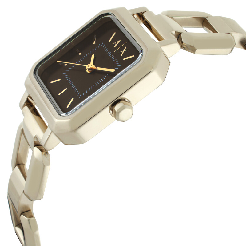 Armani Exchange Leila Quartz Brown Dial Ladies Watch AX5738