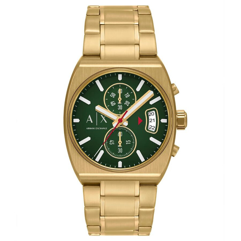 Armani Exchange Oliver Chronograph Quartz Green Dial Men's Watch