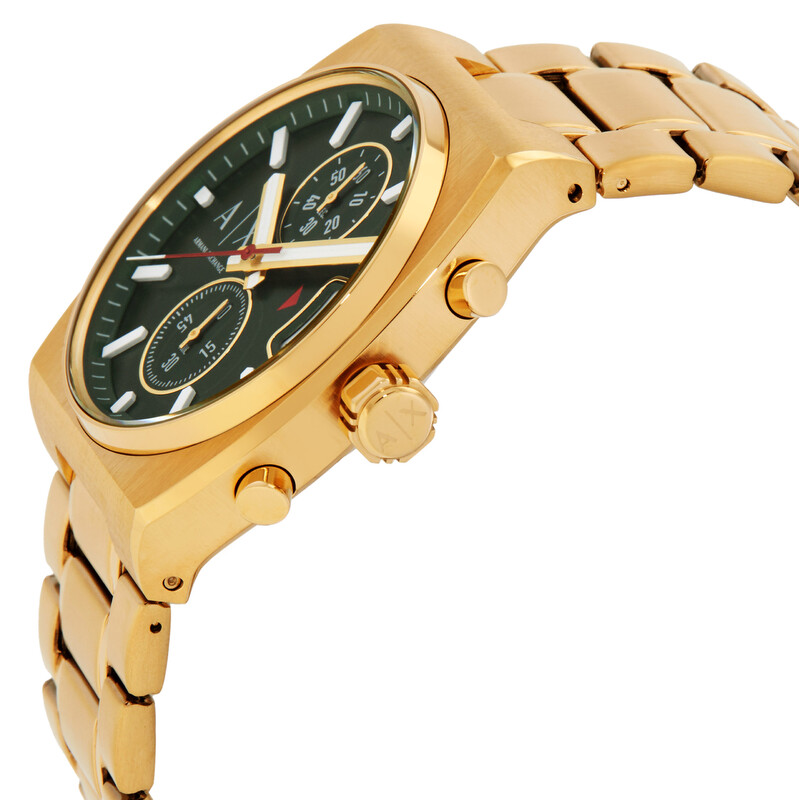 Armani Exchange Oliver Chronograph Quartz Green Dial Men's Watch