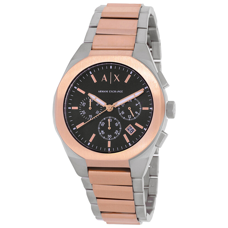 ARMANI EXCHANGE 腕時計 Armani Exchange Rafael Chronograph Quartz Black Dial Men's Watch
