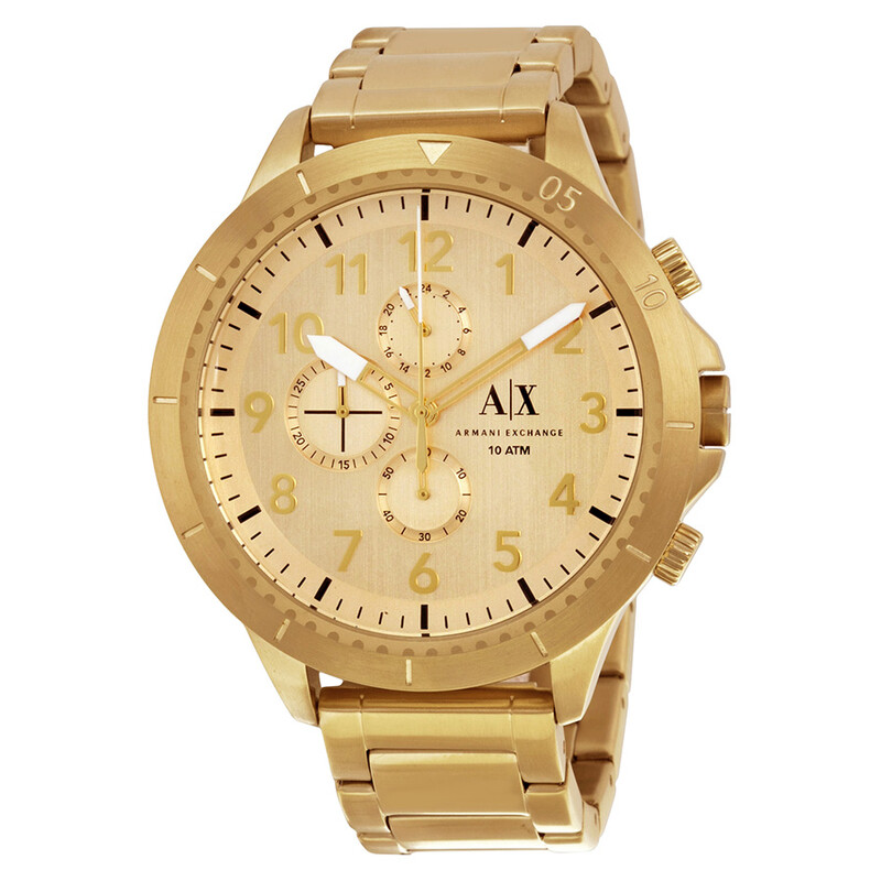Armani Exchange Romulous Chronograph Gold Dial Men's Watch AX1752