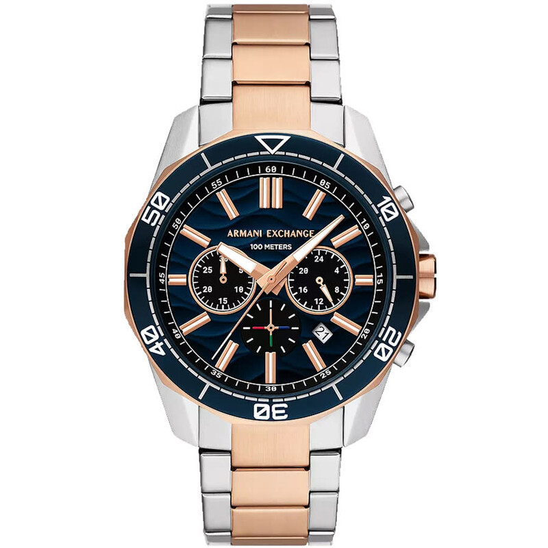 Armani Exchange Spencer Chronograph Quartz Blue Dial Men's Watch