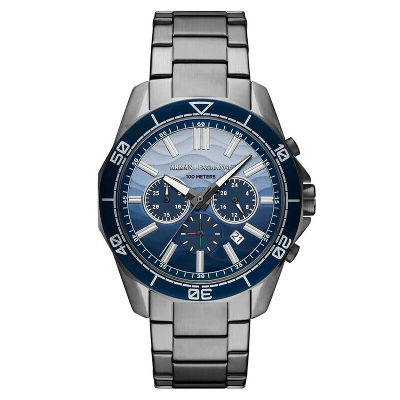 Armani Exchange Spencer Chronograph Quartz Blue Dial Men's Watch