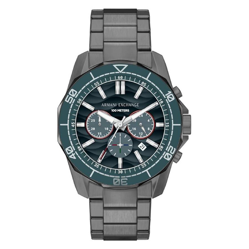 ‼️美品‼️EMPORIO ARMANI メンズ腕時計 クロノグラフ Armani Exchange Spencer Chronograph Quartz Blue Dial Men's Watch