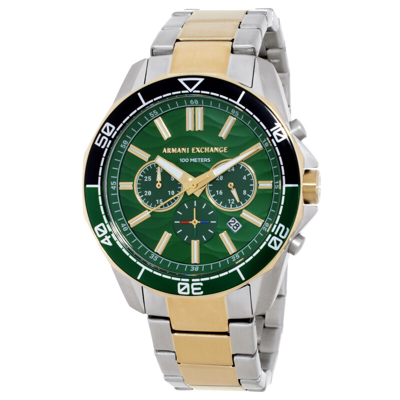 Armani Exchange Spencer Chronograph Quartz Green Dial Men's Watch