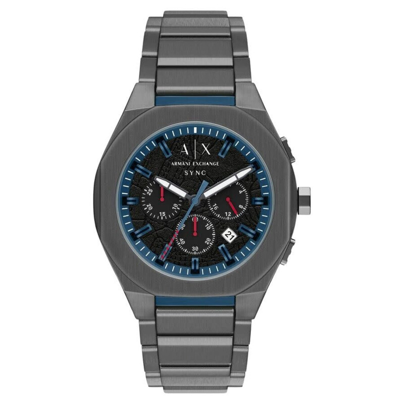 Armani Exchange Sync Chronograph Quartz Black Dial Men's Watch