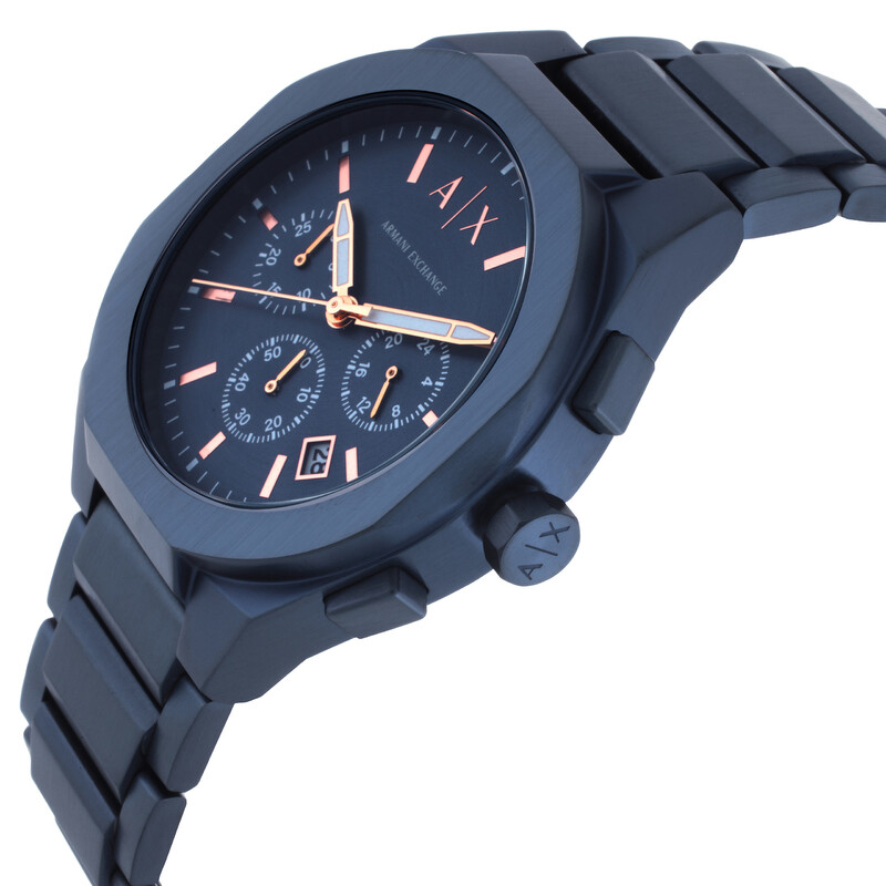 Armani Exchange Sync Chronograph Quartz Blue Dial Men's Watch