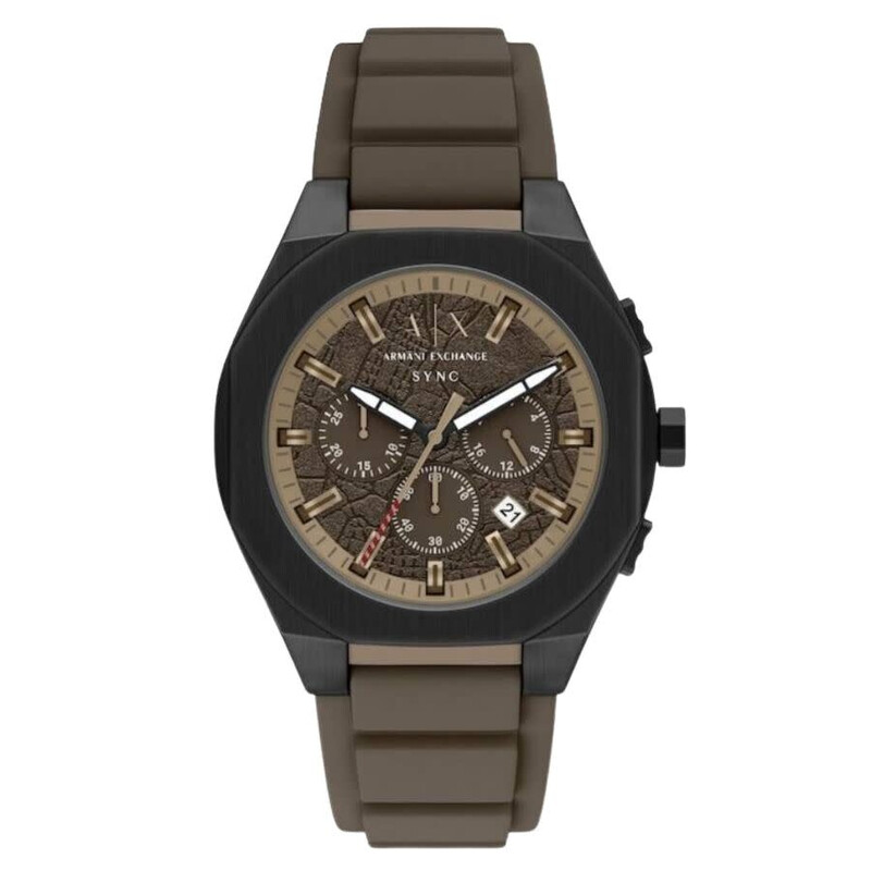 Armani Exchange Sync Chronograph Quartz Brown Dial Men's Watch