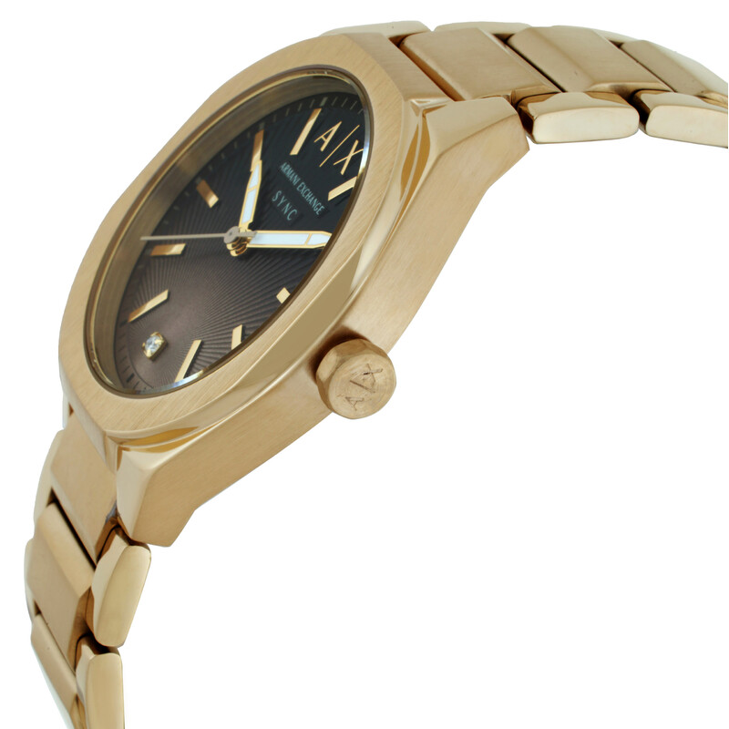 Armani Exchange Sync Quartz Brown Dial Ladies Watch AX6031  display picture 2