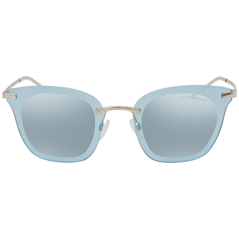 Emporio Armani Armani Light blue mirror silver Sunglasses EA2075