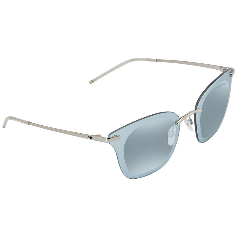 Emporio Armani Armani Light blue mirror silver Sunglasses EA2075