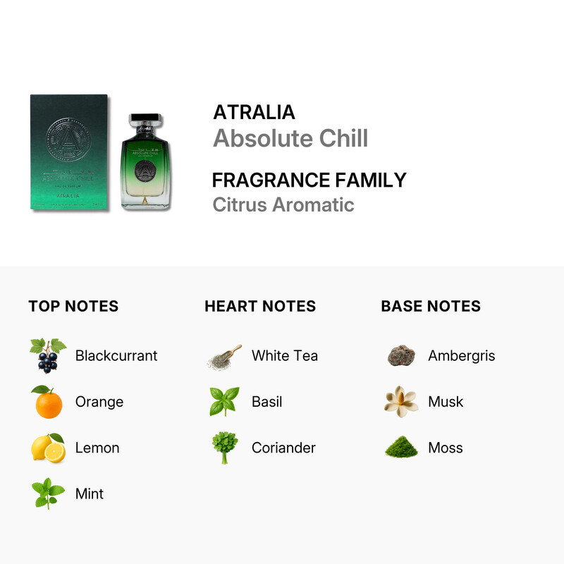 Atralia Unisex Absolute Chill EDP Spray 3.4 oz Fragrances