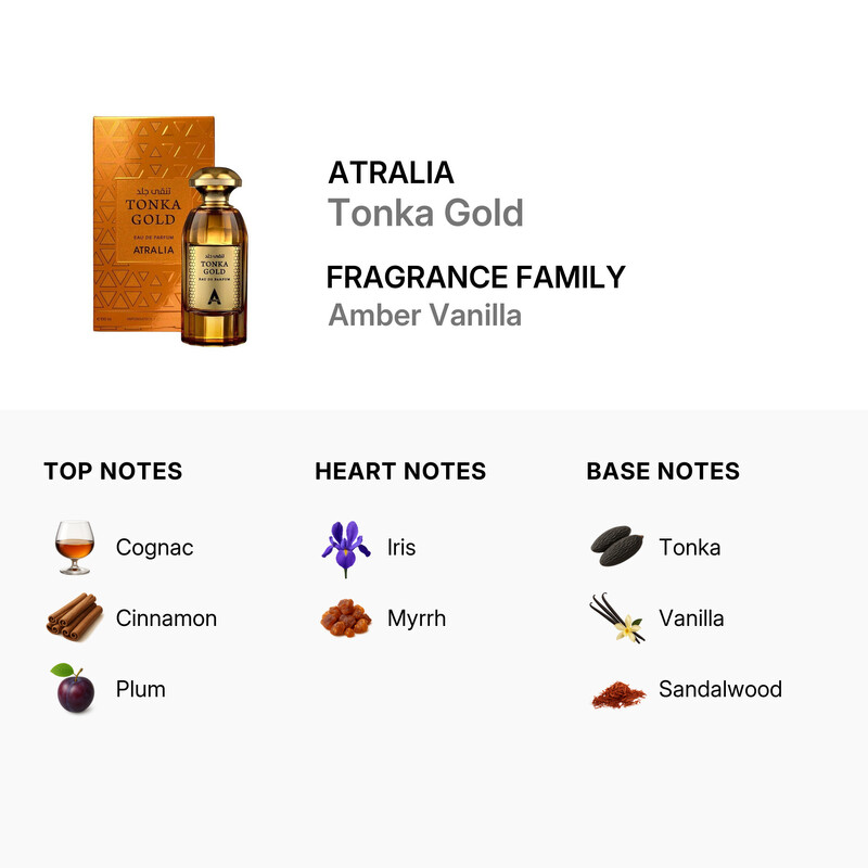 Atralia Unisex Tonka Gold EDP Spray 3.4 oz Fragrances 850051296323