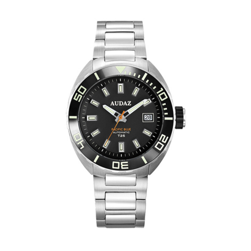 Audaz Pacific Blue T25 Automatic Black Dial Men's Watch ADZ-2090-01 ...