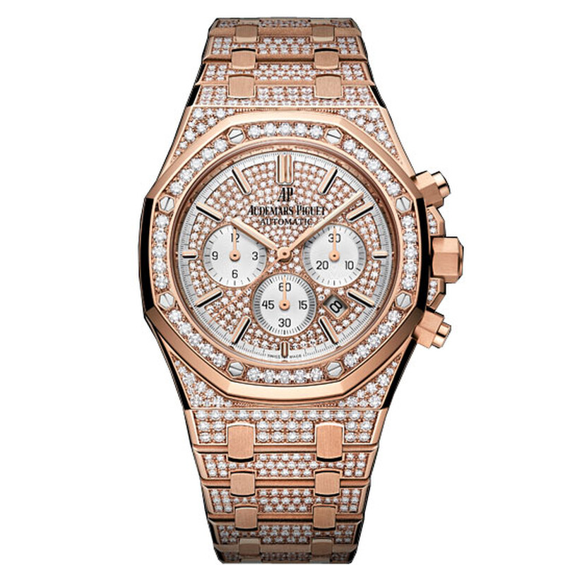 Audemars Piguet Royal Oak Offshore 18K Pink Gold Diamond Men's