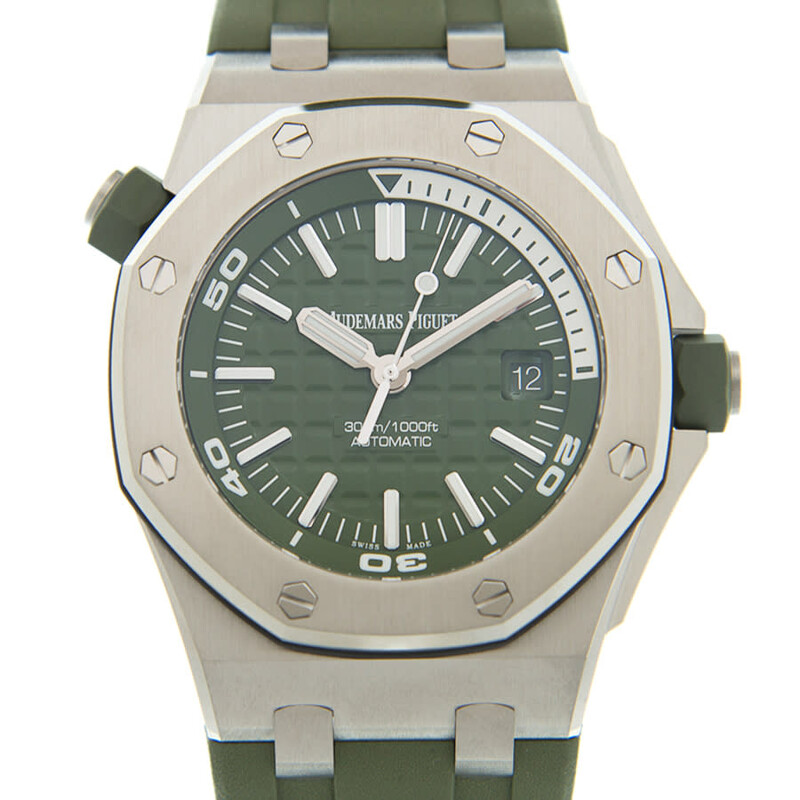 アオ Audemars Piguet Royal Oak Offshore Automatic Green Dial Men's