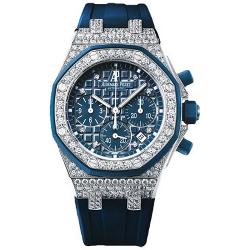 Audemars Piguet Royal Oak Offshore Chronograph Blue Dial Diamond