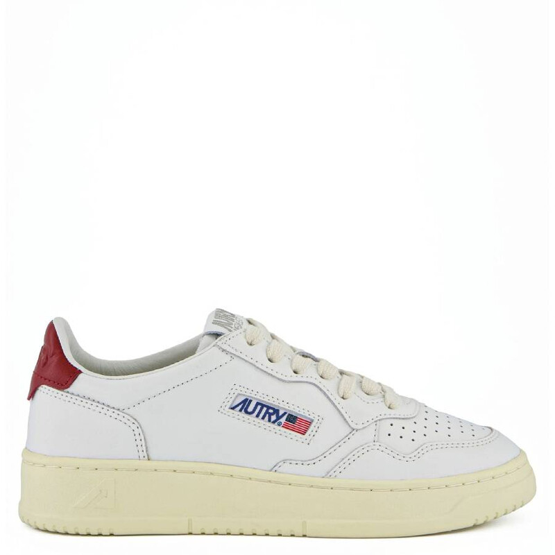 Autry Medalist Leather Low-Top Sneakers, Brand Size 38 ( US Size 8