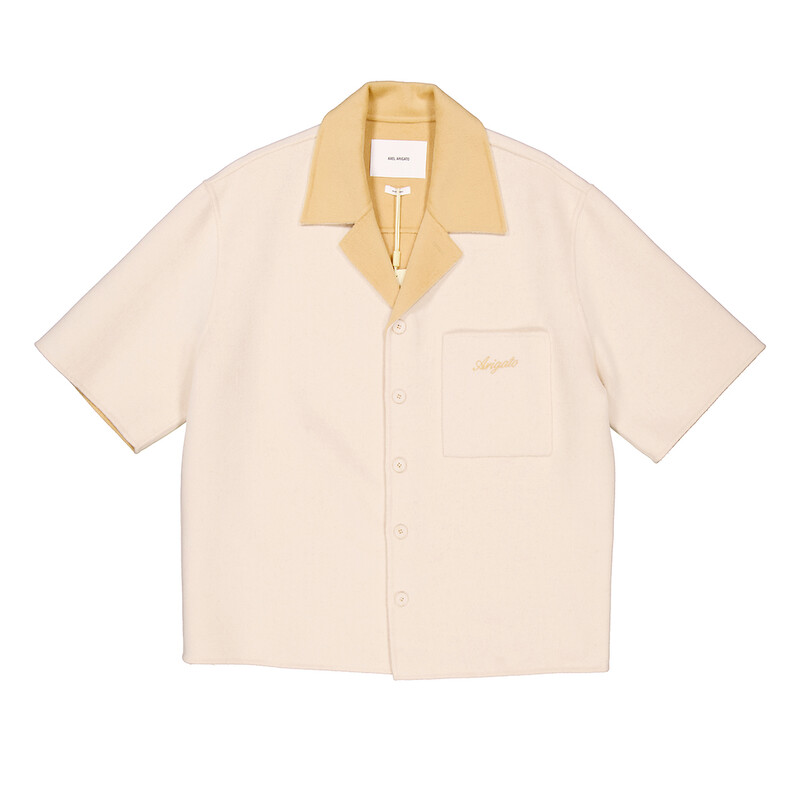 Axel Arigato Double-Faced Wool-Blend Holiday Shirt, Size Small Axel Arigato Double-Faced Wool-Blend Holiday Shirt, Size Small