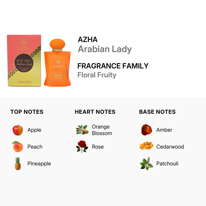Azha Ladies Arabian Lady EDP Spray 3.3 oz Fragrances 6629021040082