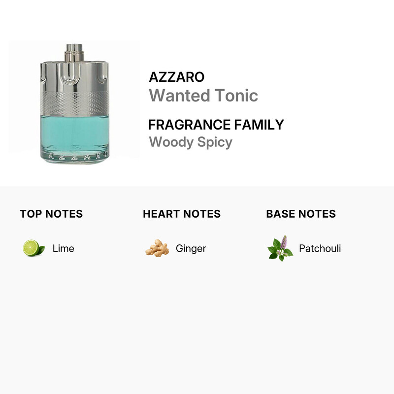 Azzaro Men's Wanted Tonic EDT 3.4 oz (Tester) Fragrances